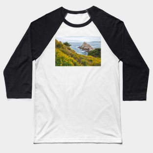 Sunflowers on Slope Baseball T-Shirt